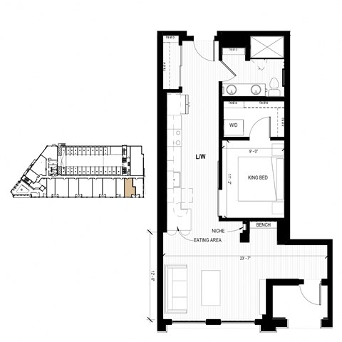 floor plan of the upper and lower floors of the house
